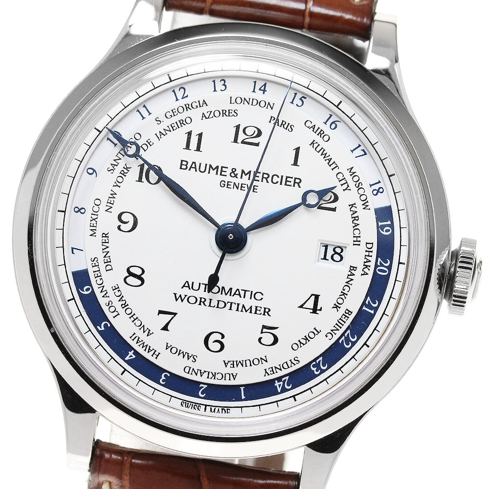 Baume & Mercier Cape Land World Timer MOA10106 Date white Dial Automatic Men's Watch_845958