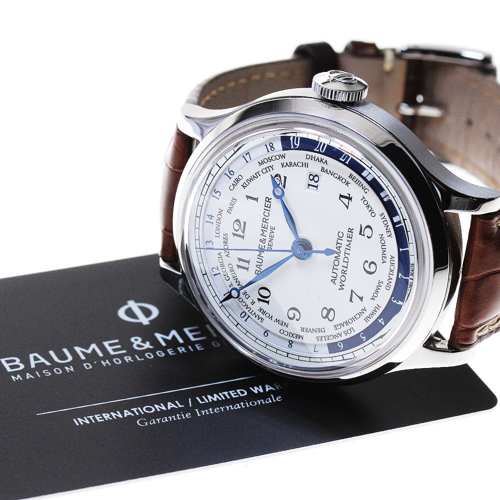 Baume & Mercier Cape Land World Timer MOA10106 Date white Dial Automatic Men's Watch_845958