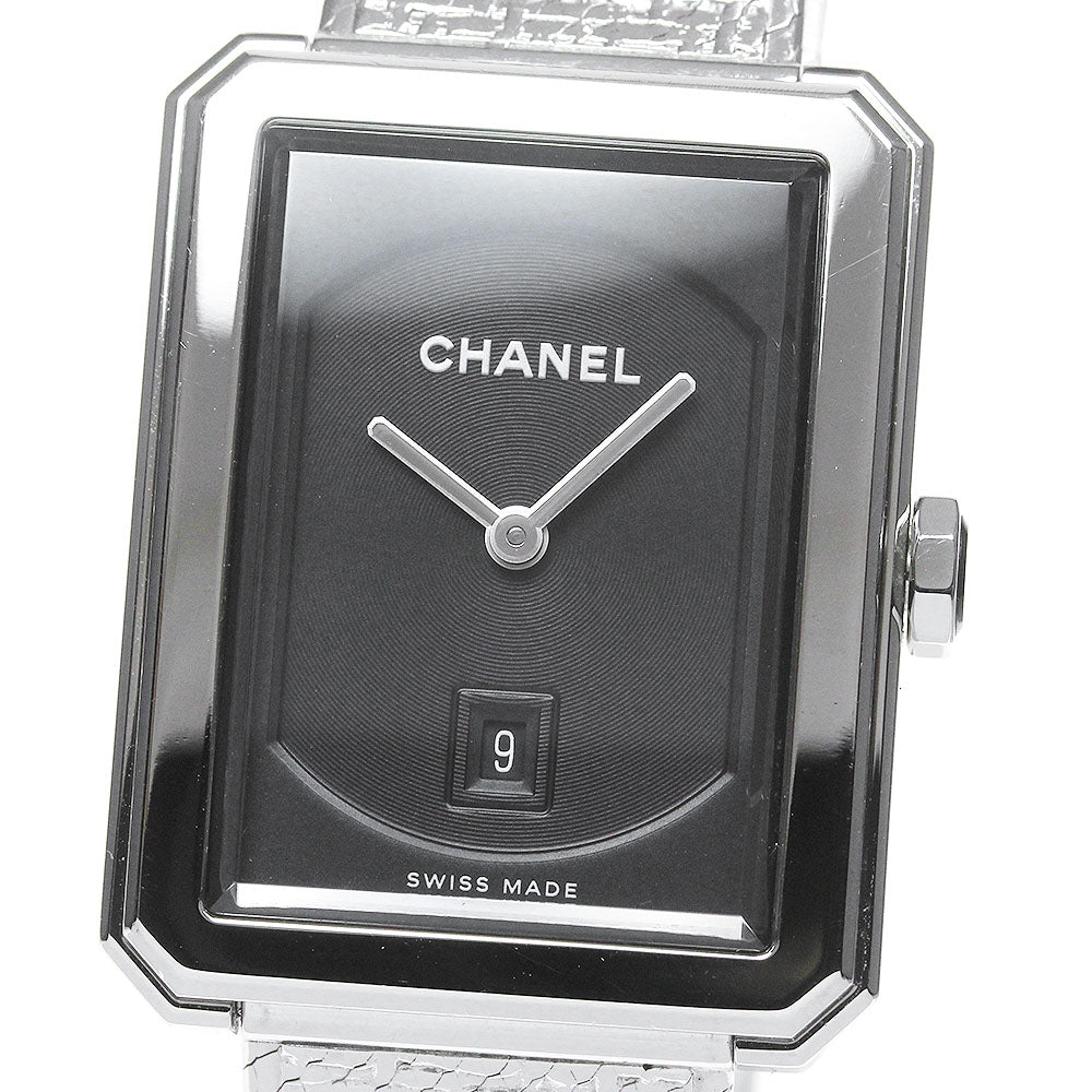 CHANEL Boy friend H4878 Date Black Dial Quartz Boy's Watch_845959