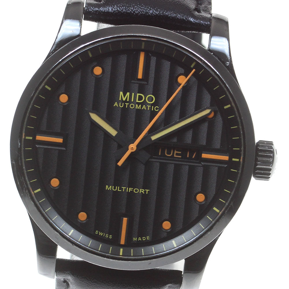 MIDO Multifort M005430 Day date Black Dial Automatic Men's Watch_845963