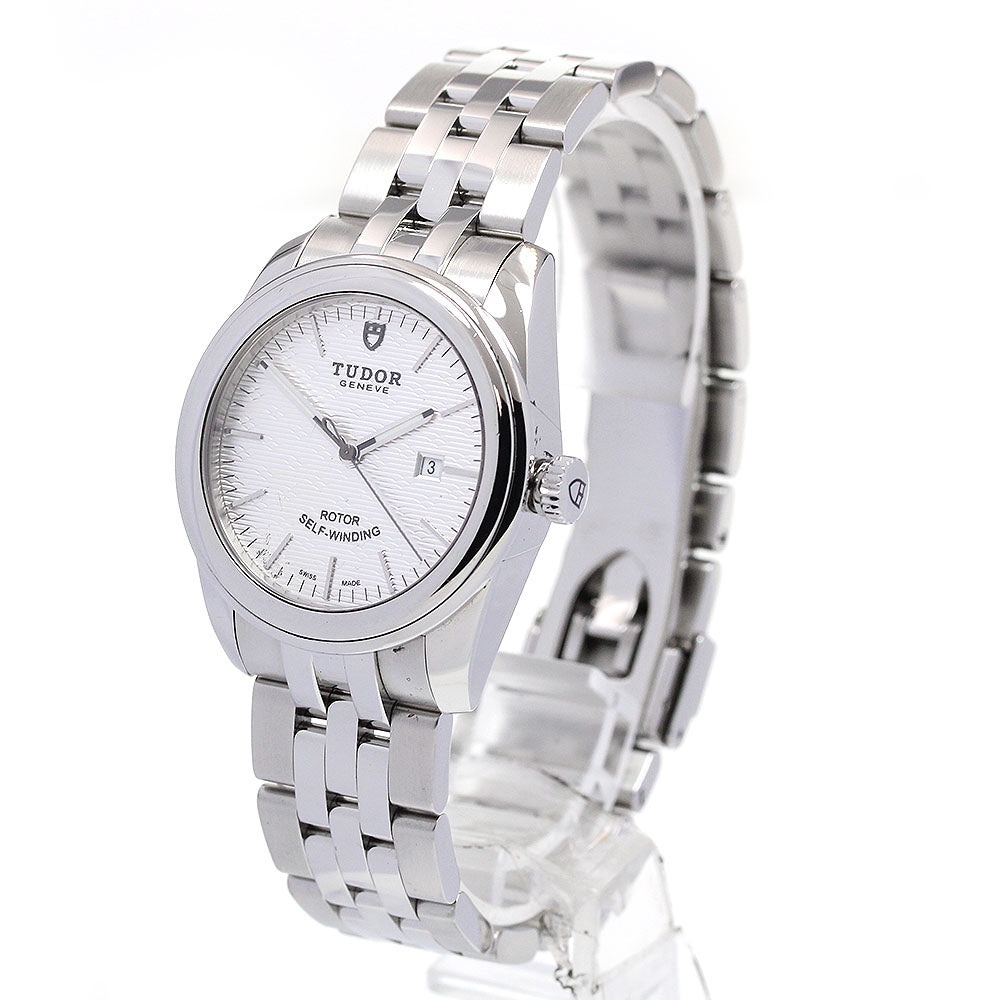TUDOR Glamor date 53000 Silver Dial Automatic Boy's Watch_845973