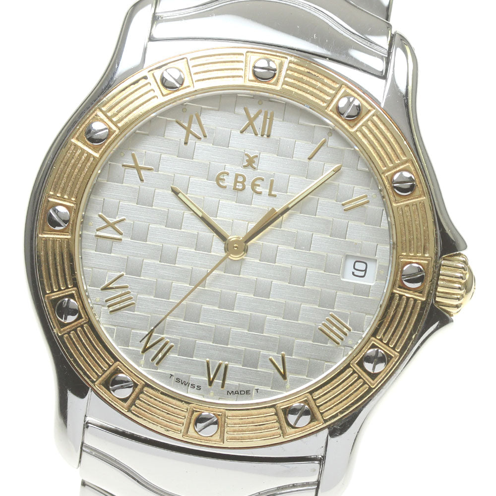 EBEL Dress wave E6187942 Date Silver Dial Quartz Men's Watch_845985