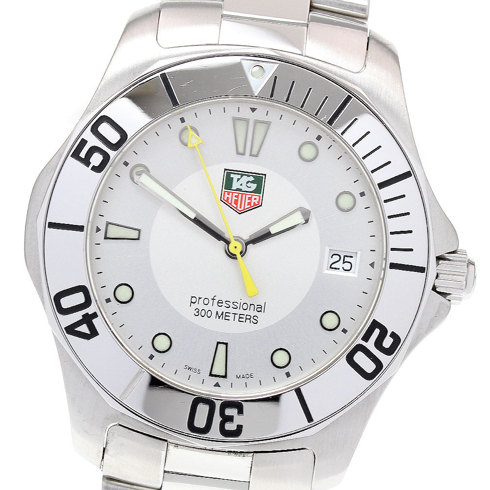 TAG HEUER Aqua racer WAB1111 Date Silver Dial Quartz Men's Watch_845994