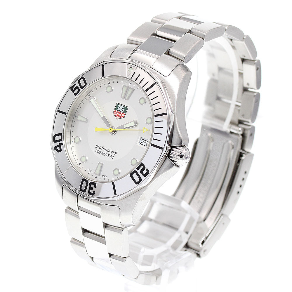 TAG HEUER Aqua racer WAB1111 Date Silver Dial Quartz Men's Watch_845994