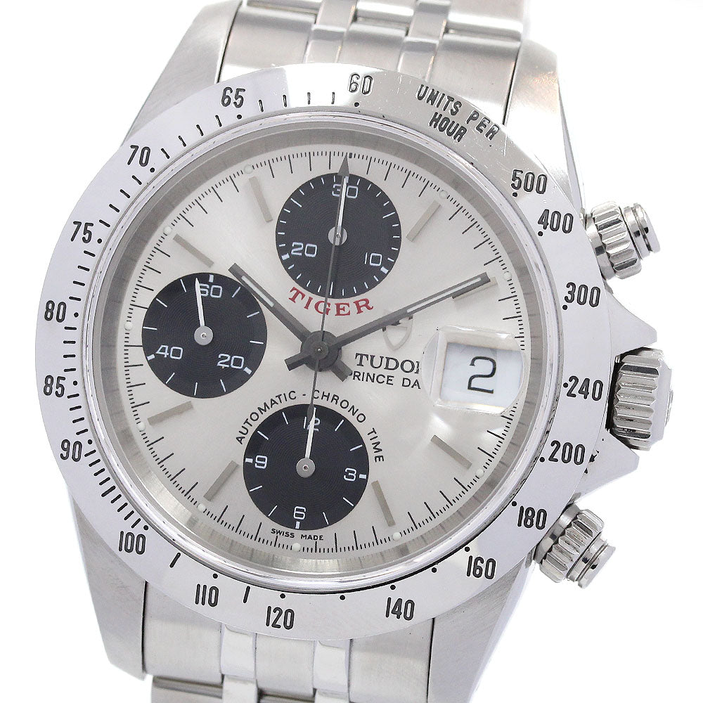 TUDOR Prince Date Chrono Time Tiger 79280P Silver Dial Automatic Men's_846035