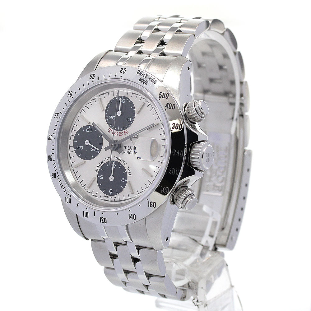 TUDOR Prince Date Chrono Time Tiger 79280P Silver Dial Automatic Men's_846035
