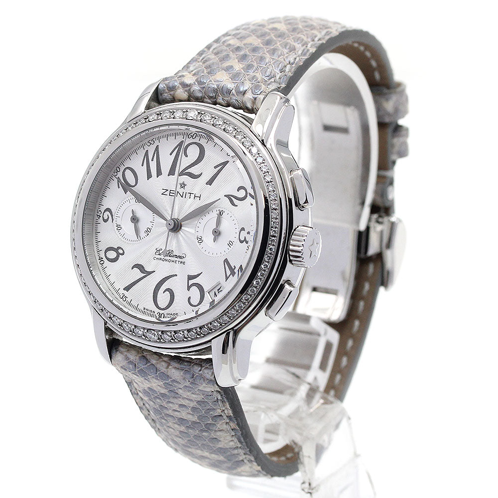 ZENITH Star El Primero 16.1230.4002 diamond bezel chronograph Silver Dial Automatic Ladies Watch_846054