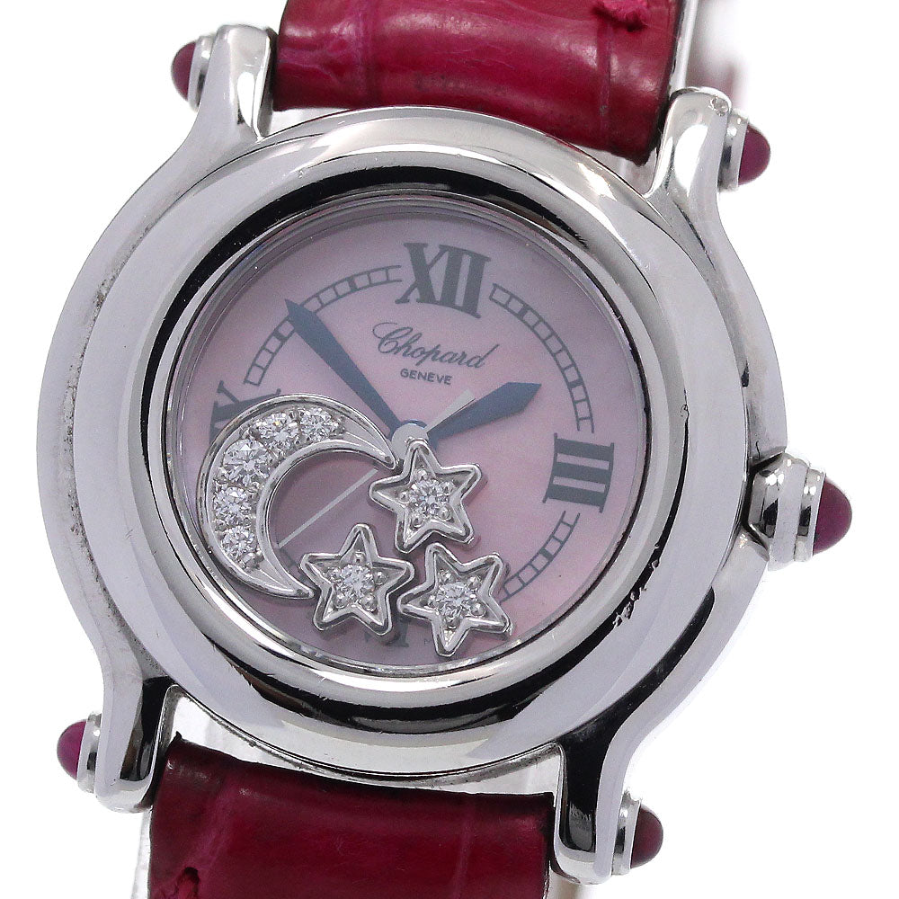 Chopard Happy sports 27/8245-21 moon & star Pink shell Dial Quartz Ladies Watch_846065