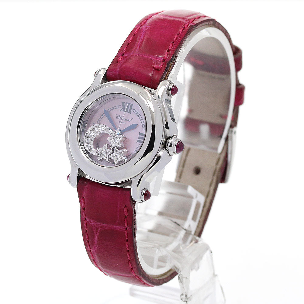 Chopard Happy sports 27/8245-21 moon & star Pink shell Dial Quartz Ladies Watch_846065