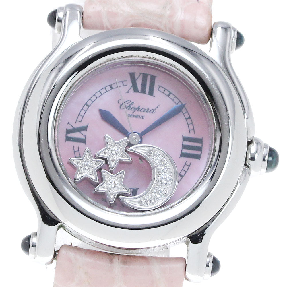 Chopard Happy sports moon star 27/8245-23 Pink shell Dial Quartz Ladies Watch_846093