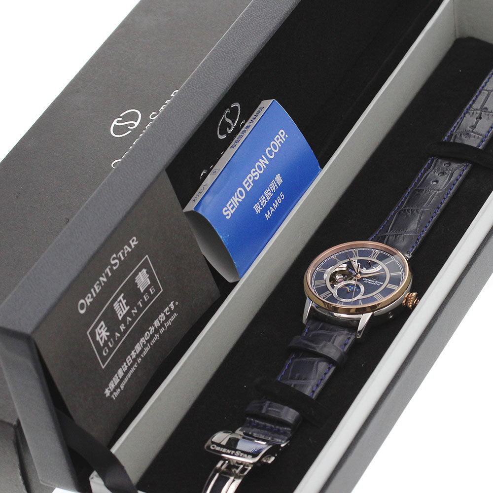 ORIENT Orient star RK-AM0009L/F7X6-UAD0 Classic Mechanical Moon Phase Limited Edition of 500 pieces Navy Dial Automatic Men's Watch_846100