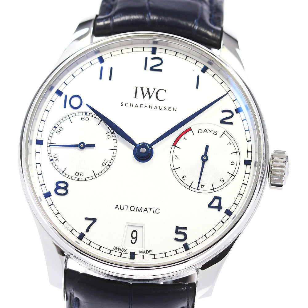 IWC SCHAFFHAUSEN Portugese IW500705 7 Days Silver Dial Automatic Men's Watch_846108