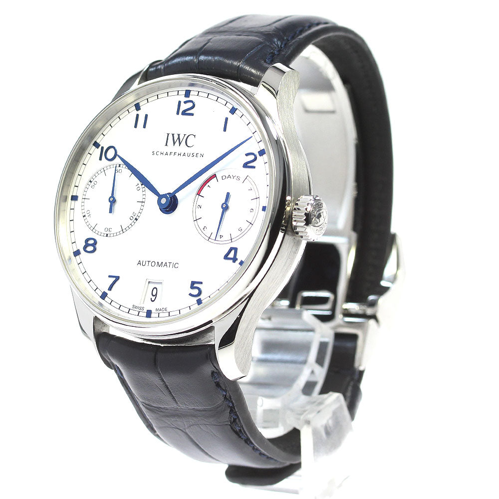 IWC SCHAFFHAUSEN Portugese IW500705 7 Days Silver Dial Automatic Men's Watch_846108