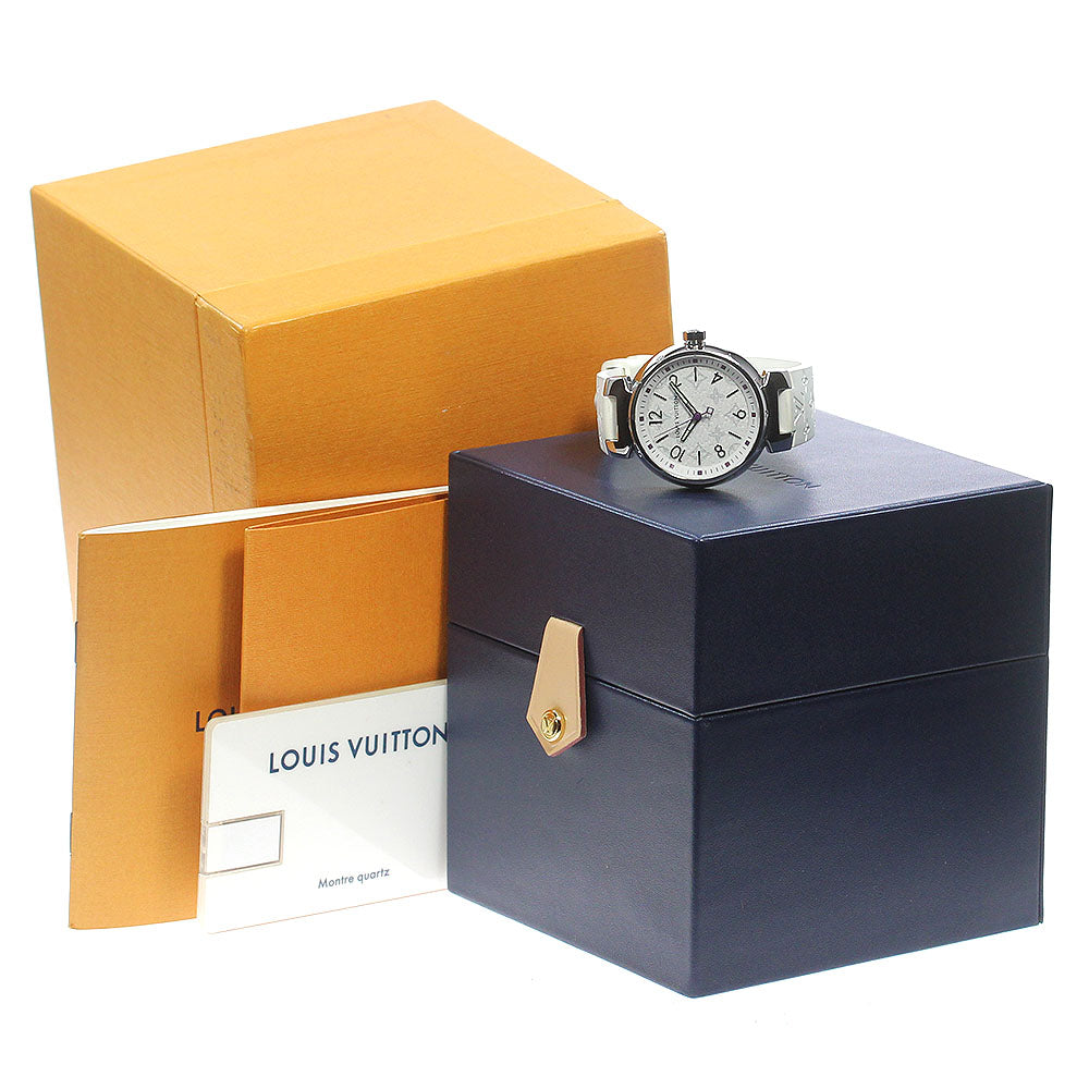 LOUIS VUITTON Tambour QA116 Monogram white Dial Quartz Ladies Watch_846177