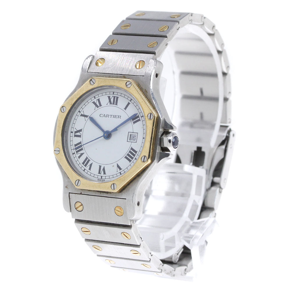 CARTIER Santos Octagon LM Date model number unknown Automatic Boy's Watch_846179