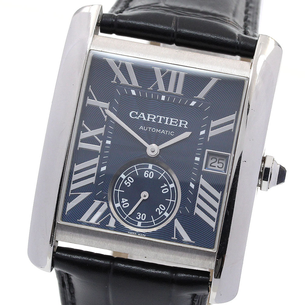 CARTIER Tank MC WSTA0010 Small seconds Navy Dial Automatic Men's Watch_846191