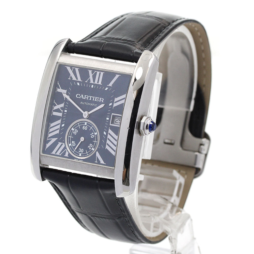 CARTIER Tank MC WSTA0010 Small seconds Navy Dial Automatic Men's Watch_846191