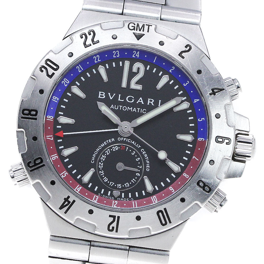 BVLGARI Diagono GMT40S GMT date black Dial Automatic Men's Watch_846201