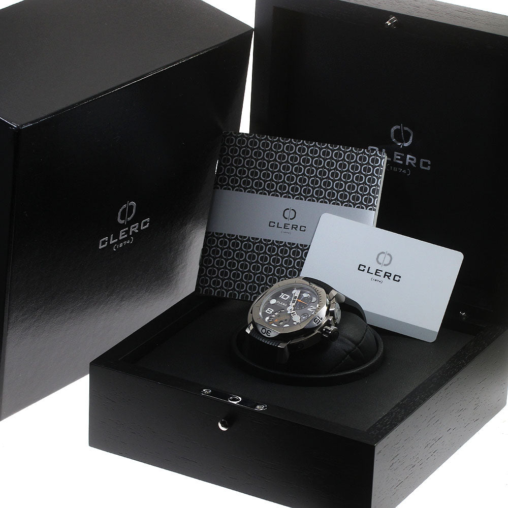 CLERC Hydroscaph GMT HY-GMT-111 Power reserve black Dial AT Men's Watch_846224