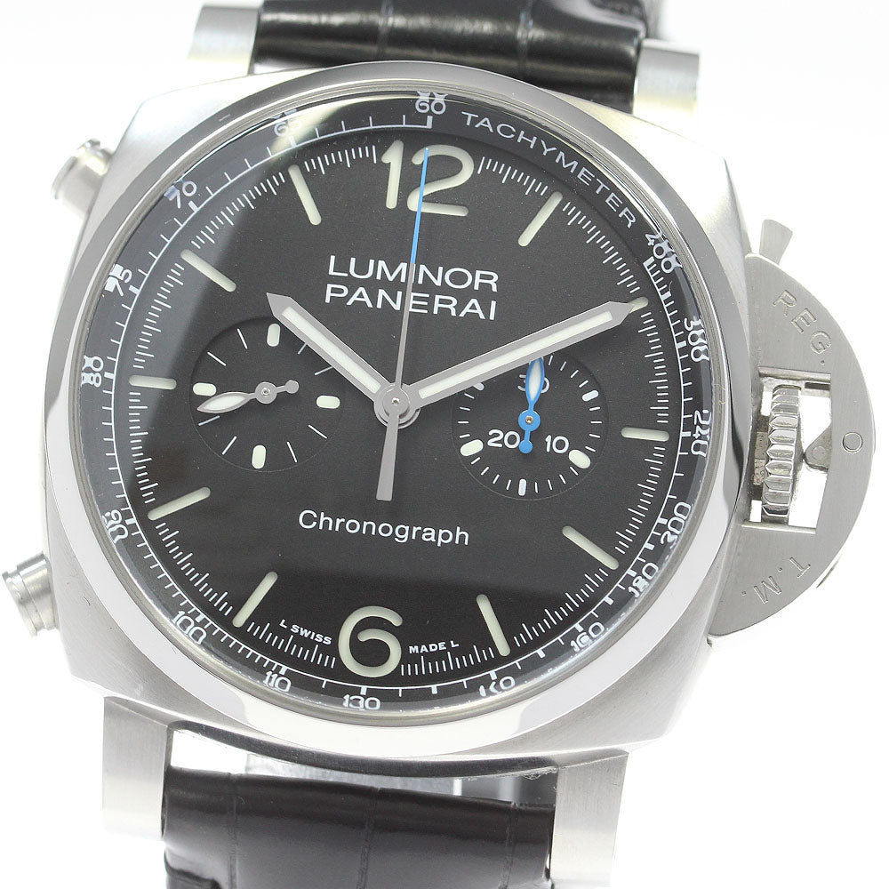PANERAI Luminor Chrono PAM01109 Date Black Dial Automatic Men's Watch_846240