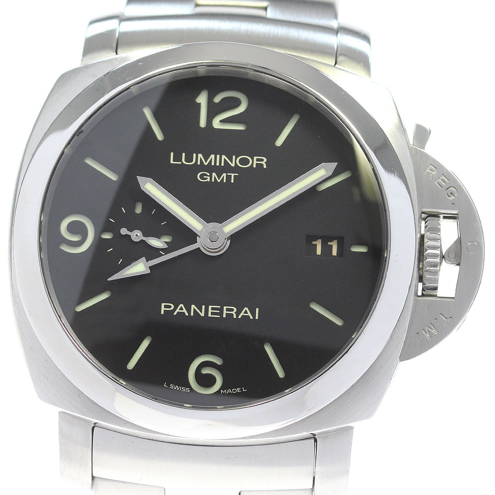 PANERAI Luminor 1950 PAM00329 3 Days GMT Black Dial Automatic Men's Watch_846284