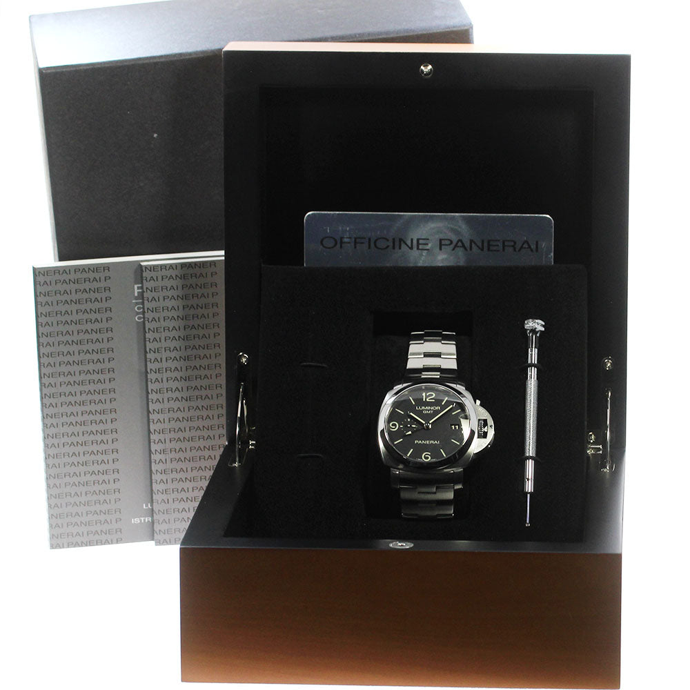 PANERAI Luminor 1950 PAM00329 3 Days GMT Black Dial Automatic Men's Watch_846284