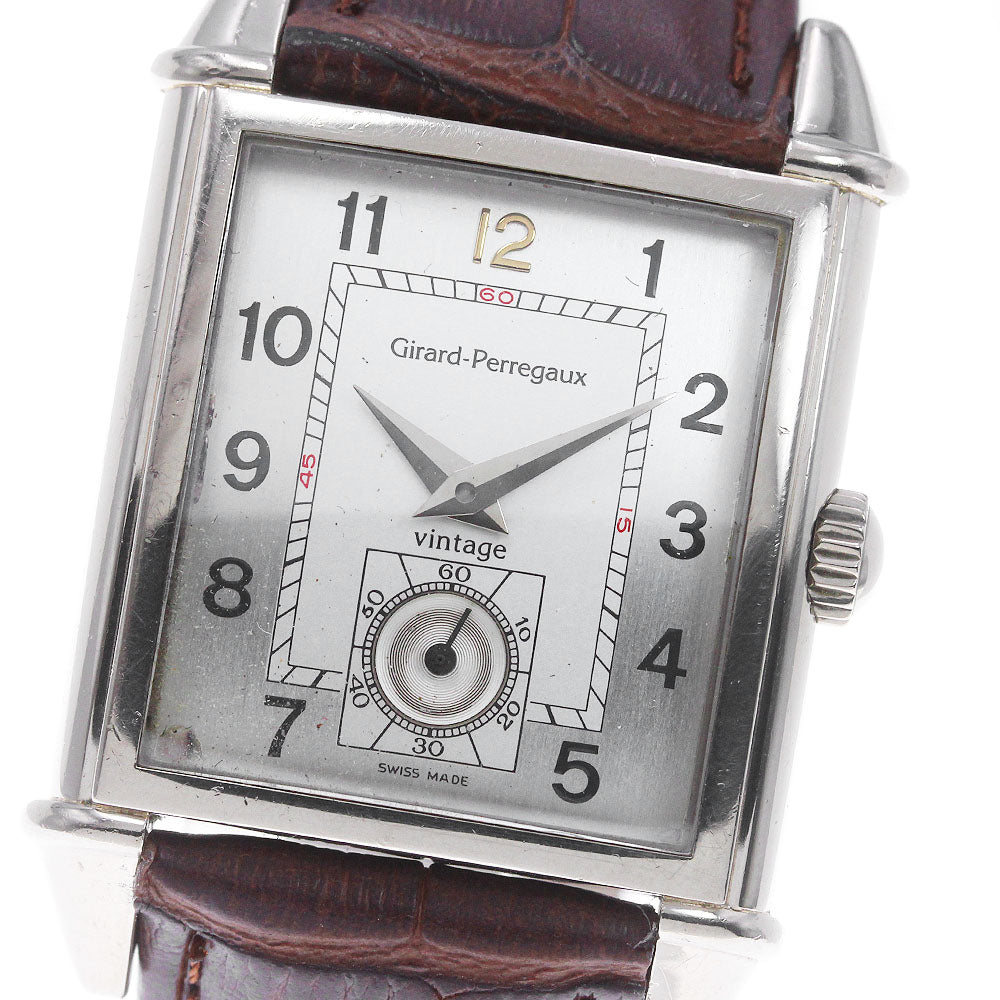 GIRARD PERREGAUX Vintage 1945 2595 K18WG Small Second Hand Winding Men's_846296