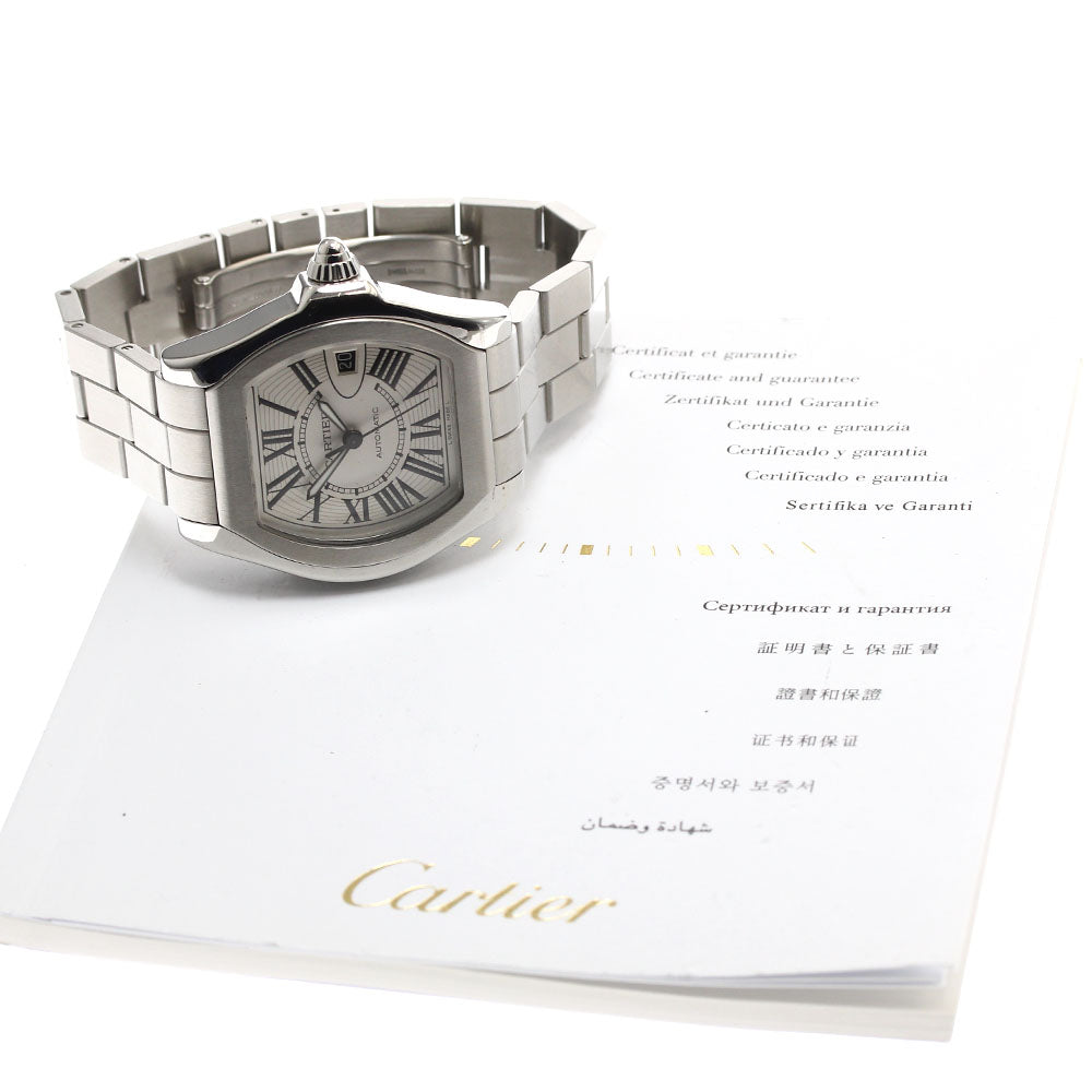 CARTIER Roadster LM W6206017 Date Silver Dial Automatic Men's Watch_846314