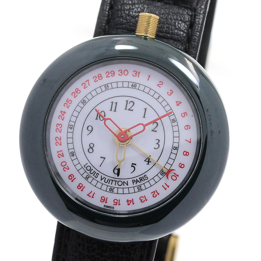 LOUIS VUITTON Monterey LV2 Pointer date alarm white Dial Quartz Men's Watch_846367