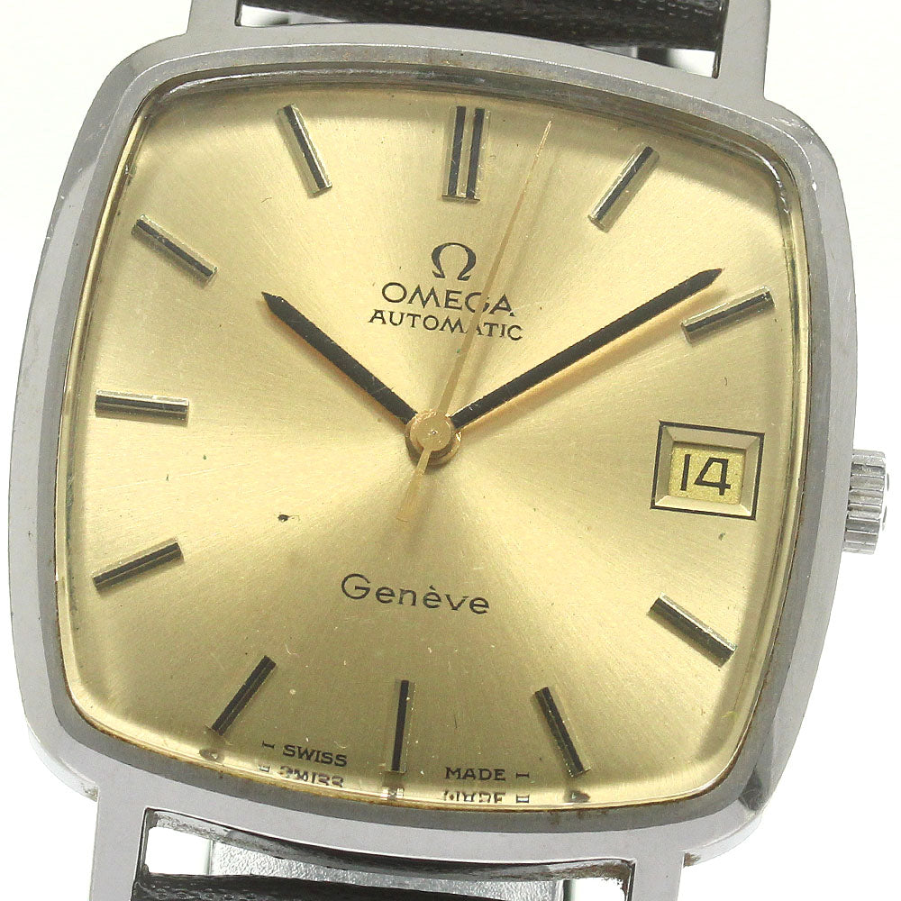 OMEGA Geneve 162.0060 Square Date cal.1012 gold Dial Automatic Men's_846404