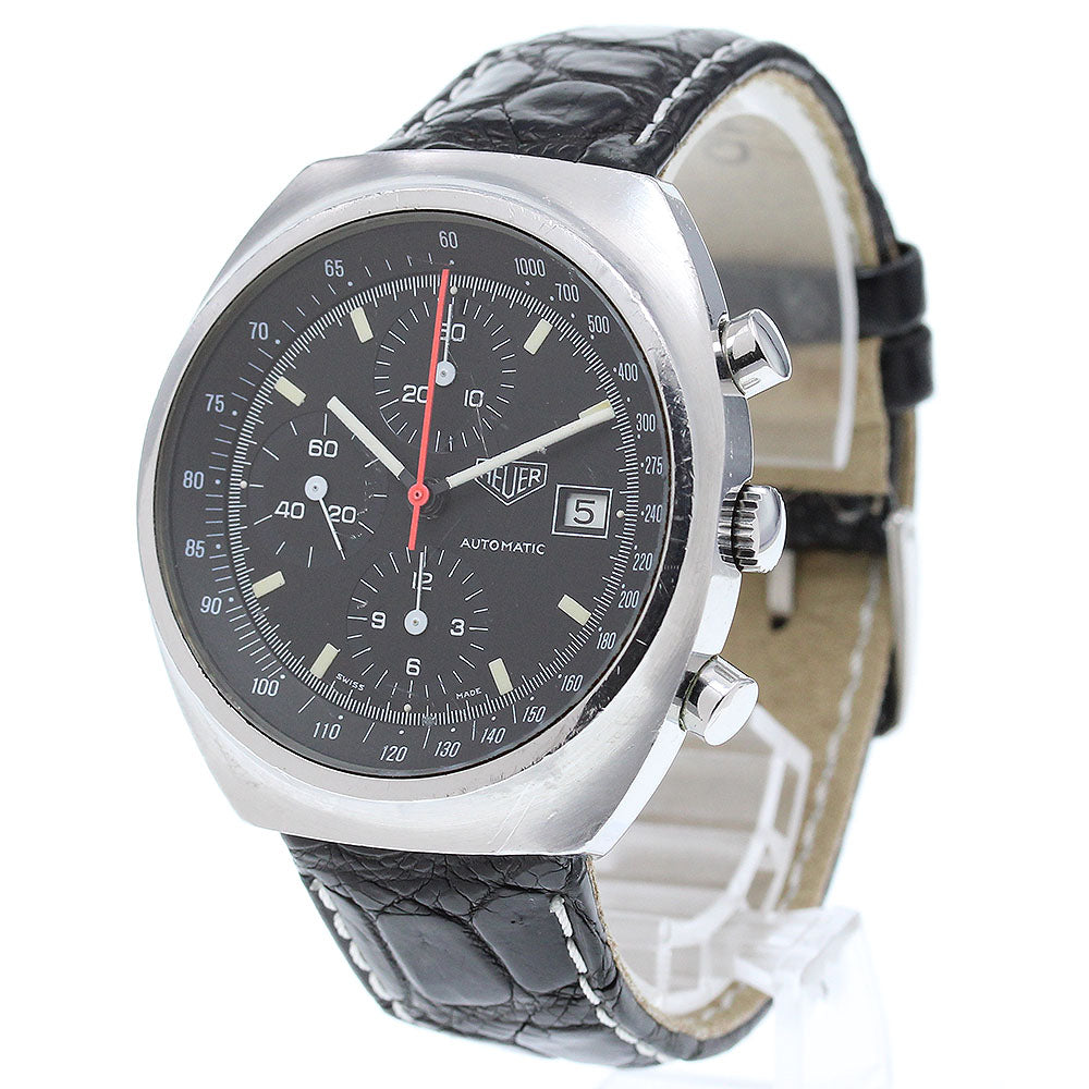 Heuer Pasadena 750.501-3 Chronograph Valjoux cal.7750 black Dial Automatic Men's Watch_846426