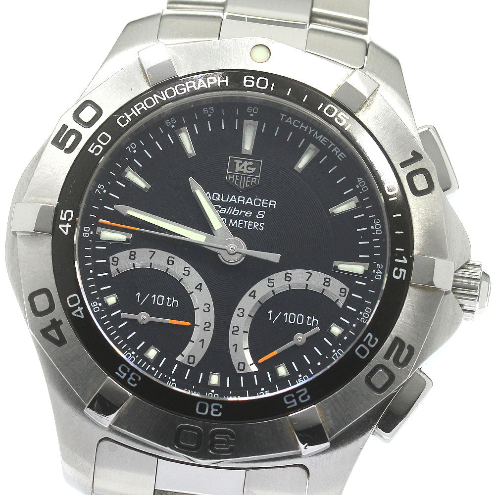 TAG HEUER Aquaracer Caliber S CAF7010 Chronograph black Dial Quartz Men's_846473