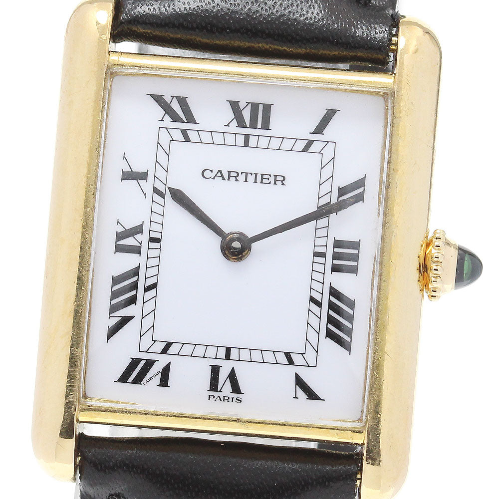 CARTIER Tank Louis LM 81720552 18K Yellow Gold Hand Winding Men's Watch_846487