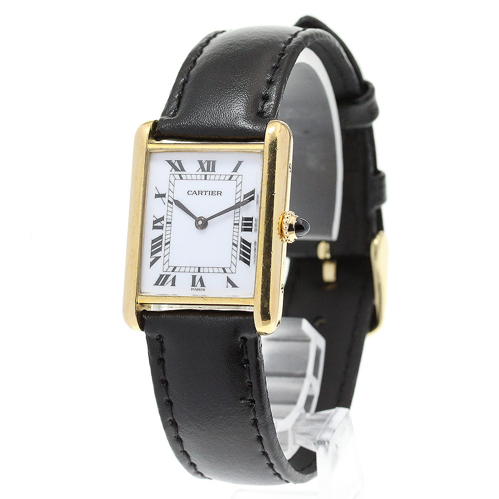 CARTIER Tank Louis LM 81720552 18K Yellow Gold Hand Winding Men's Watch_846487