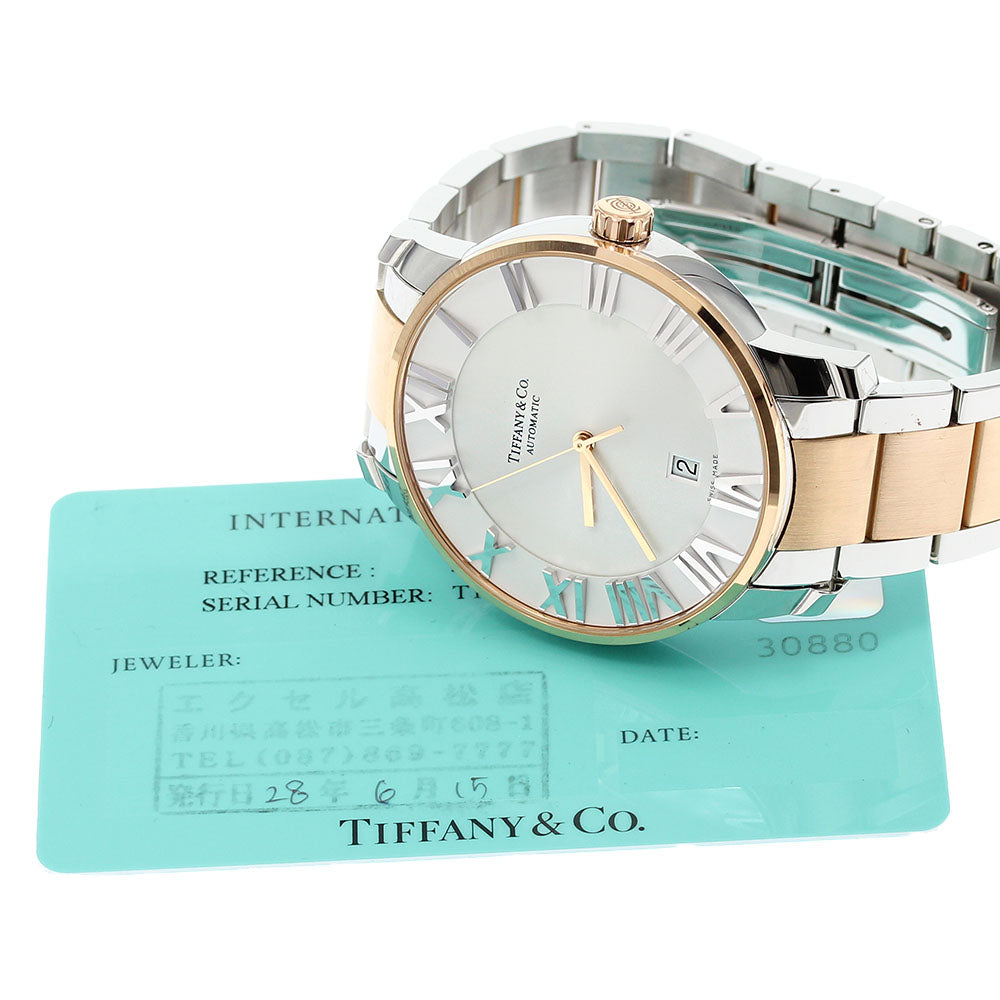 TIFFANY&Co. Atlas Dome Z1810.68.13A21A00A K18PG 2 tone Auto Men's Watch_846510