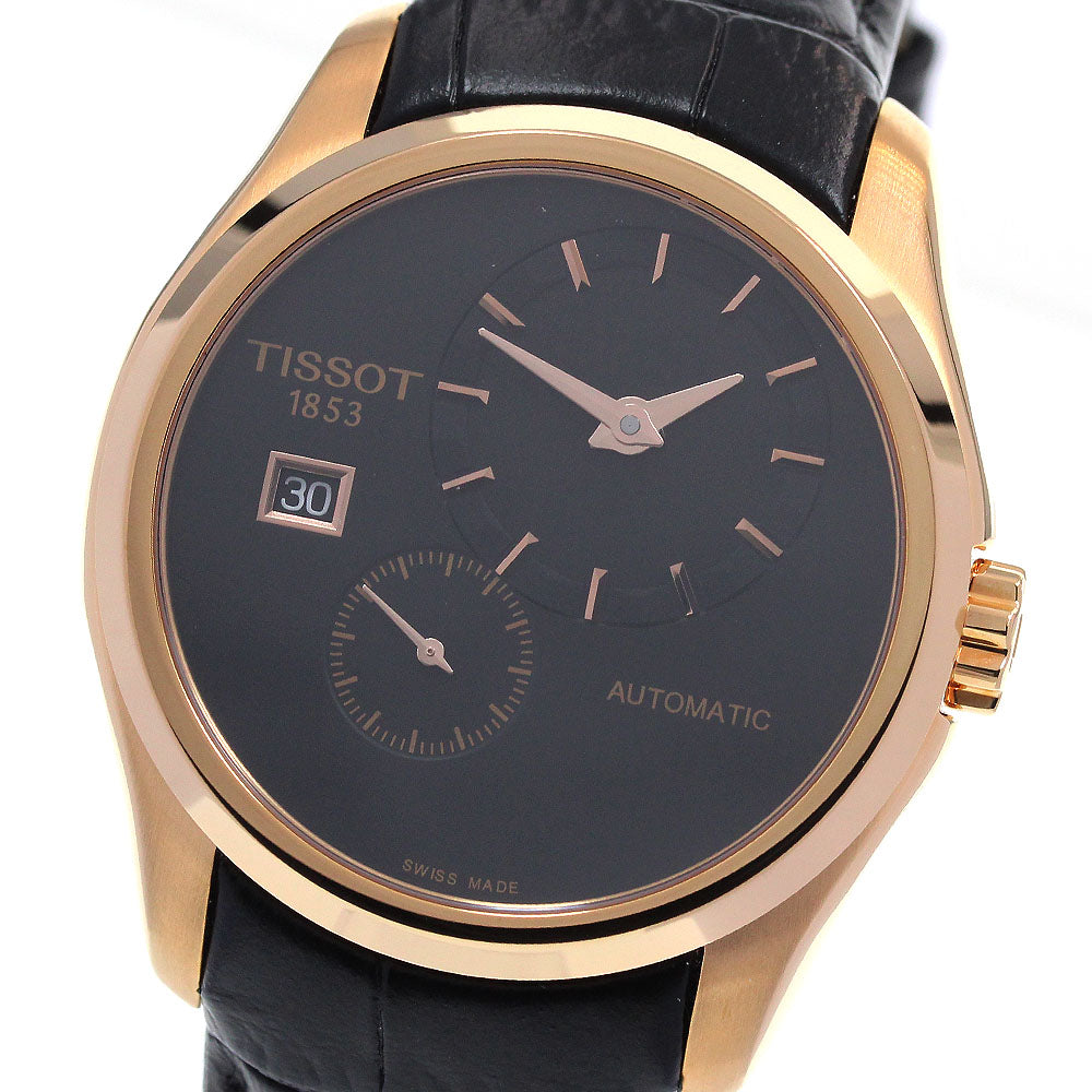 TISSOT couturier T035.428.36.051.00 Date Small Second black Dial Automatic Men's Watch_846513
