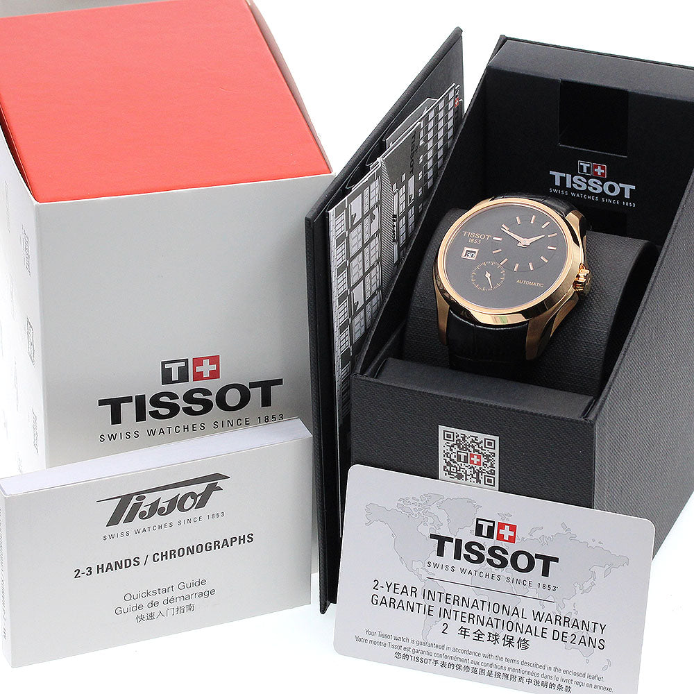 TISSOT couturier T035.428.36.051.00 Date Small Second black Dial Automatic Men's Watch_846513