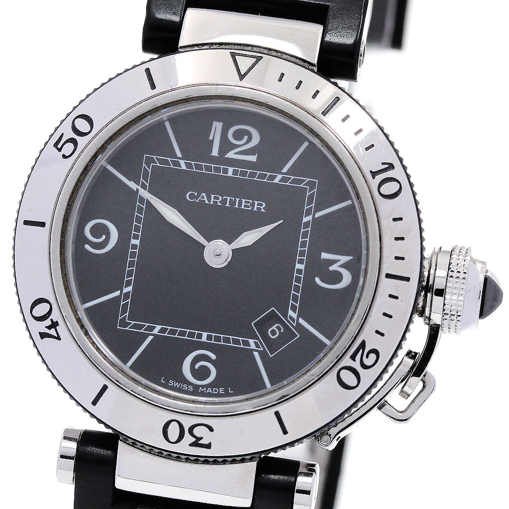 CARTIER Passive timer W3140003 Date black Dial Quartz Boy's Watch_846539
