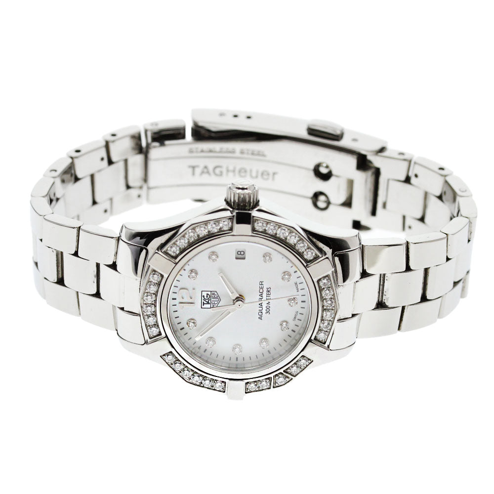 TAG HEUER Aqua racer WAF1416 Diamond bezel 10P Quartz Ladies Watch_846542