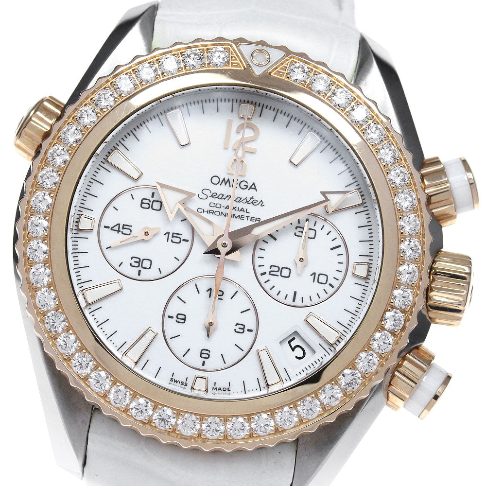 OMEGA Seamaster Planet Ocean 222.28.38.50.04.001 Diamond Bezel white Dial Automatic Ladies Watch_846553
