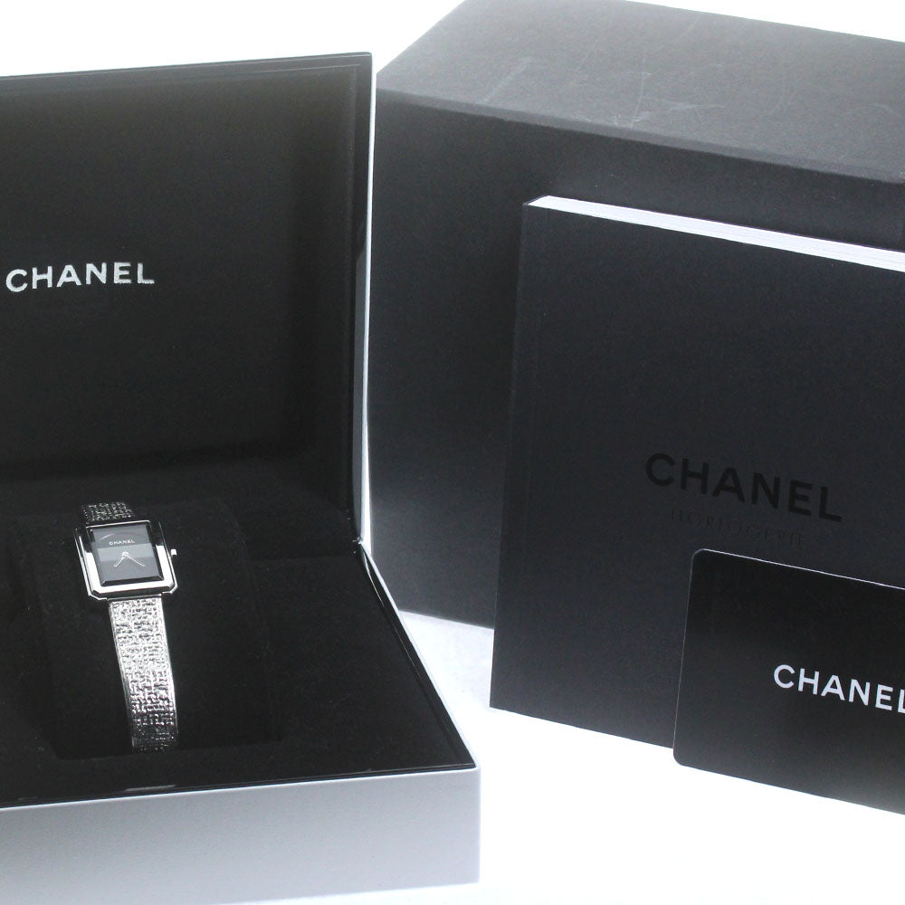 CHANEL Boyfriend tweed H4876 black Dial Quartz Ladies Watch_846560