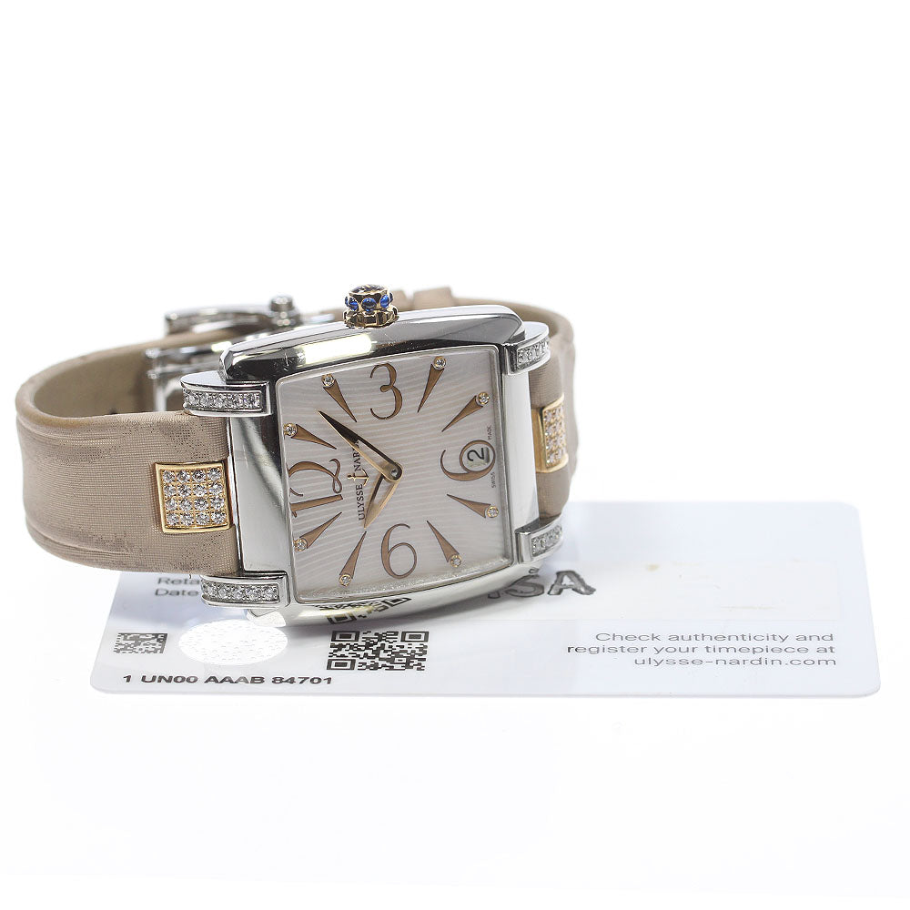 Ulysse Nardin Caprice 133-91/695-INDIA 8P diamond White shell Dial Automatic Ladies Watch_846606
