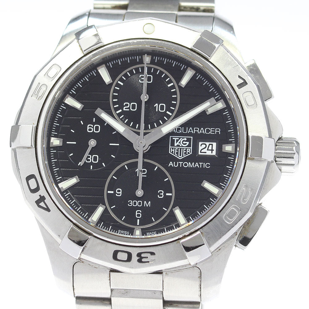 TAG HEUER Aqua racer CAP2110 Chronograph black Dial Automatic Men's Watch_846626
