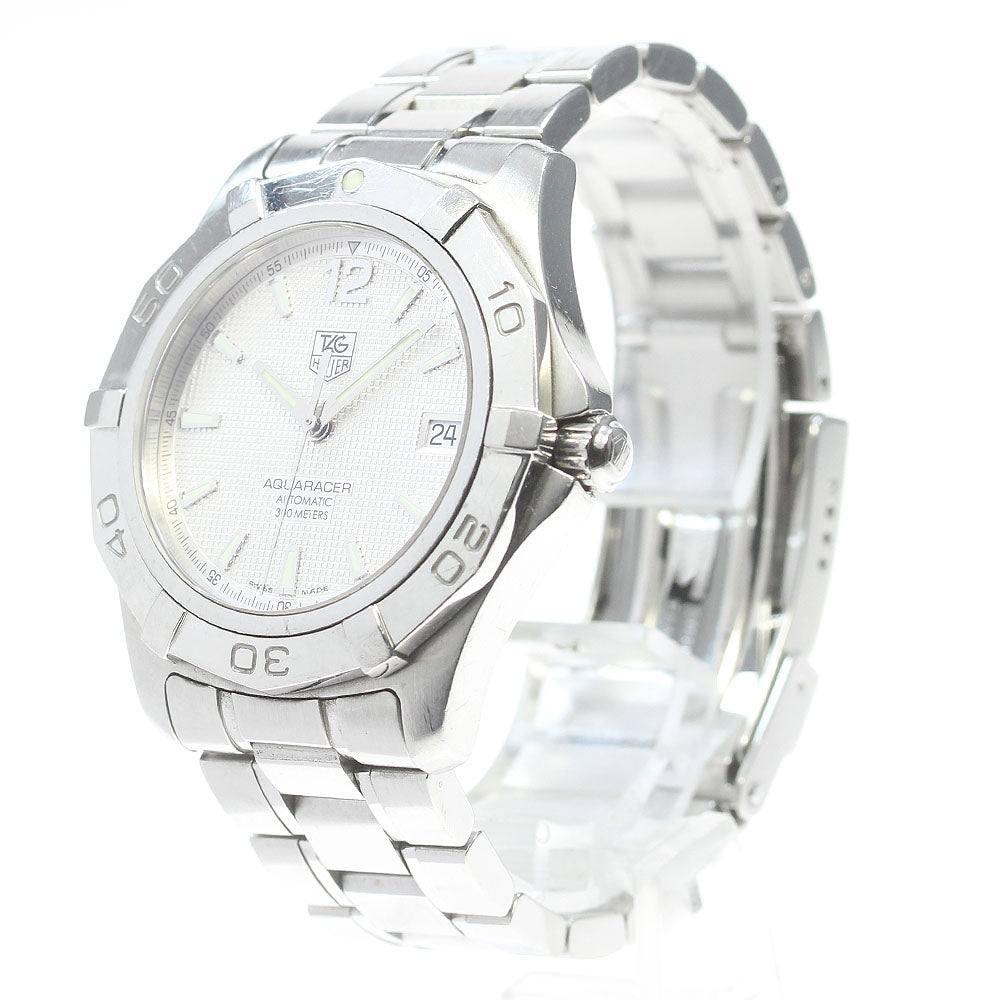 TAG HEUER Aqua racer WAF2111 Date Silver Dial Automatic Men's Watch_846635