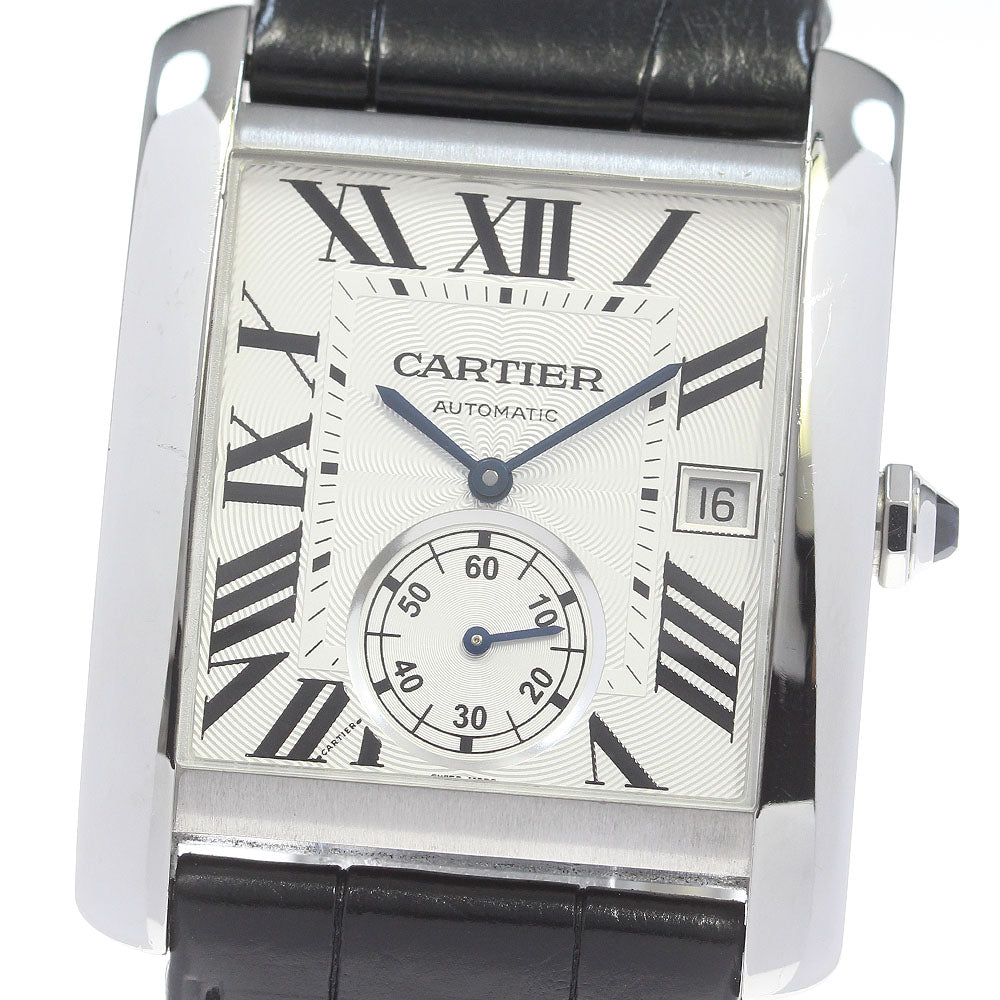 CARTIER Tank MC LM W5330003 Small seconds Silver Dial Automatic Men's Watch_846637