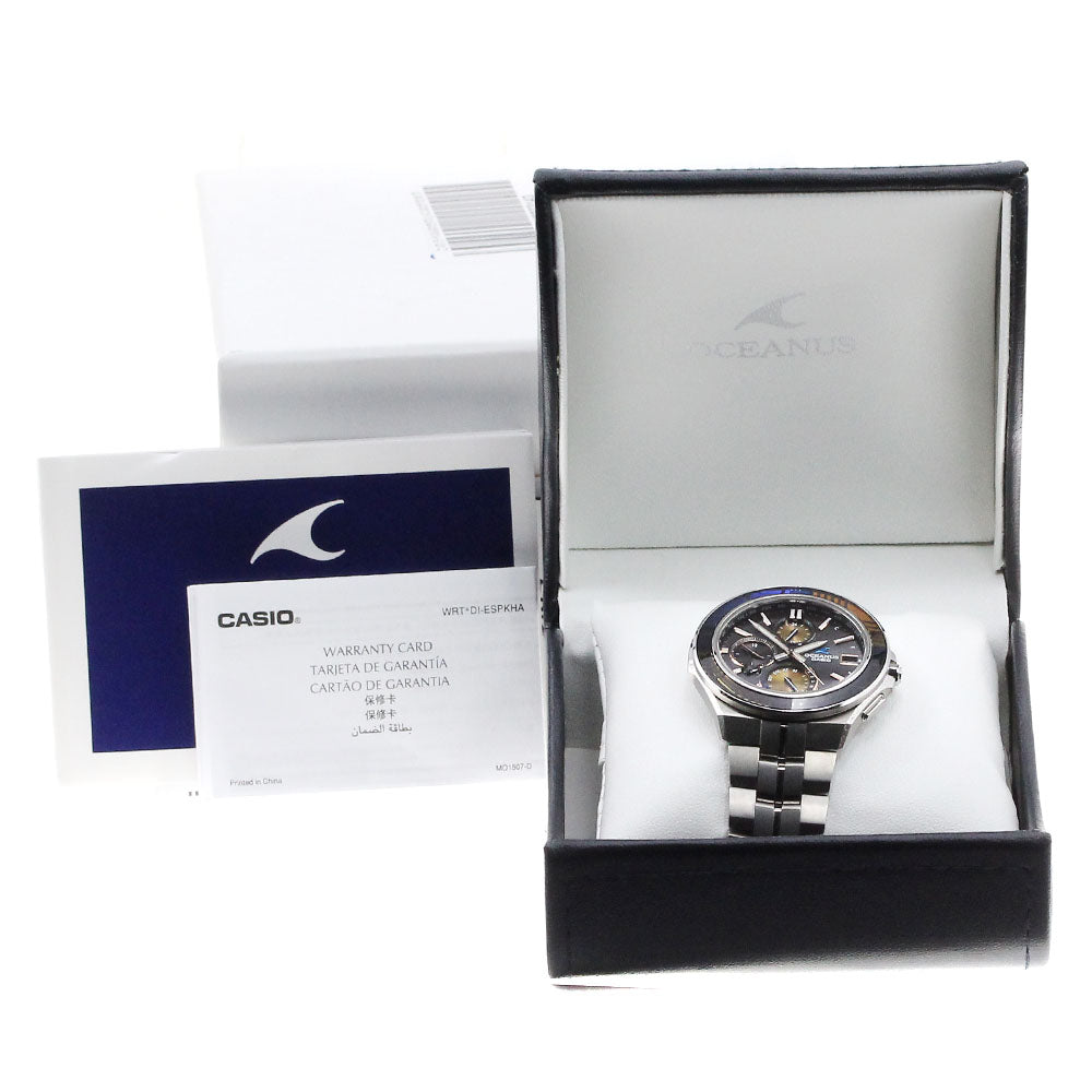 CASIO Oceanus Manta OCW-S5000D-1AJF Edo Kiriko Solar Powered Radio Men's_846663