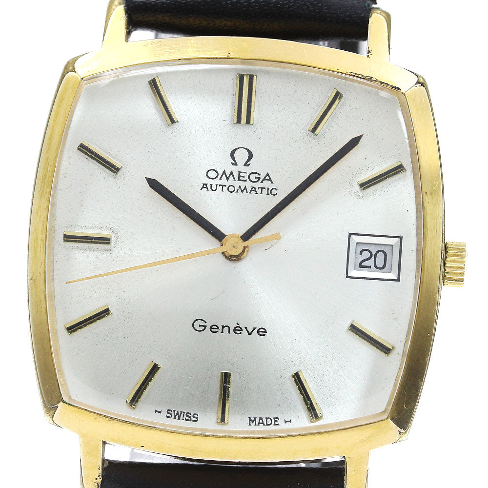 OMEGA Geneve 162.0052 Square Date cal.1012 Silver Dial Automatic Men's_846699