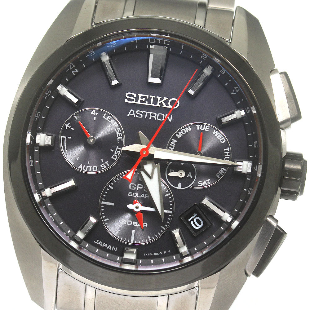 SEIKO Astron SBXC103/5X53-0AV0 GPS black Dial Solar Powered Radio Men's_846709