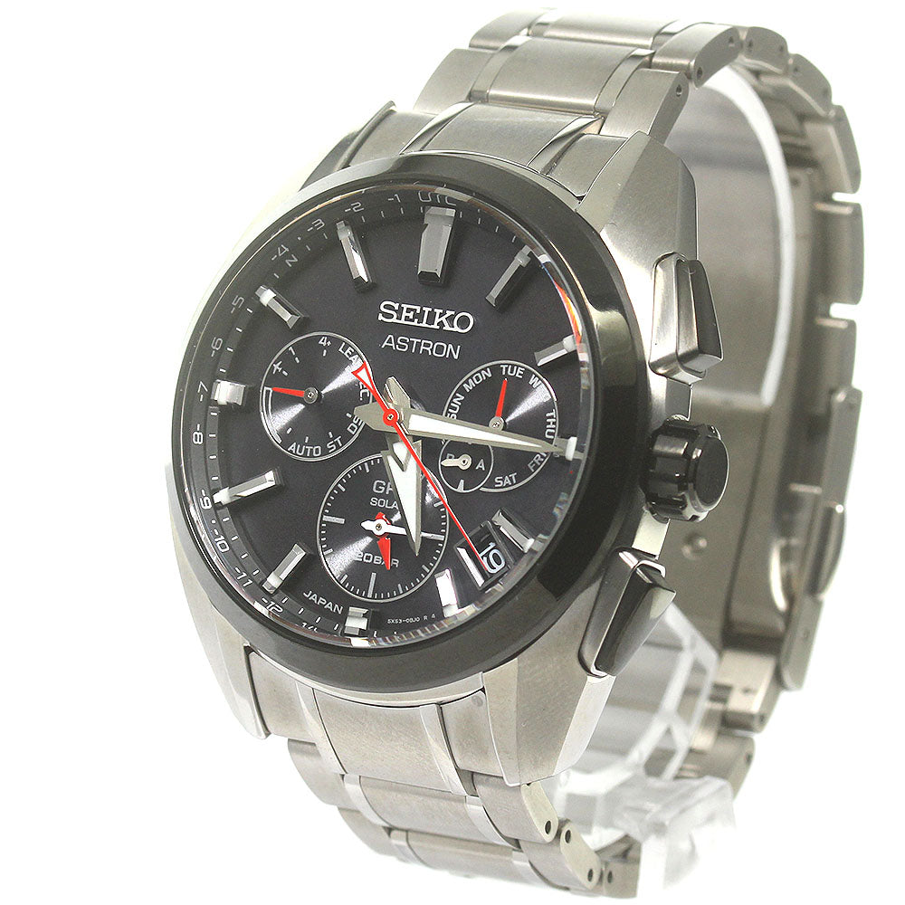 SEIKO Astron SBXC103/5X53-0AV0 GPS black Dial Solar Powered Radio Men's_846709