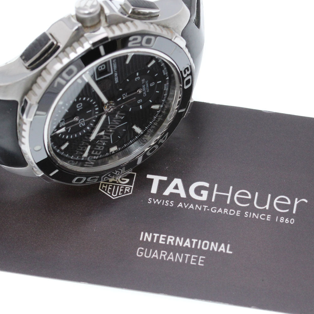TAG HEUER Aqua racer CAK2110 Chronograph Date black Dial Automatic Men's Watch_846712